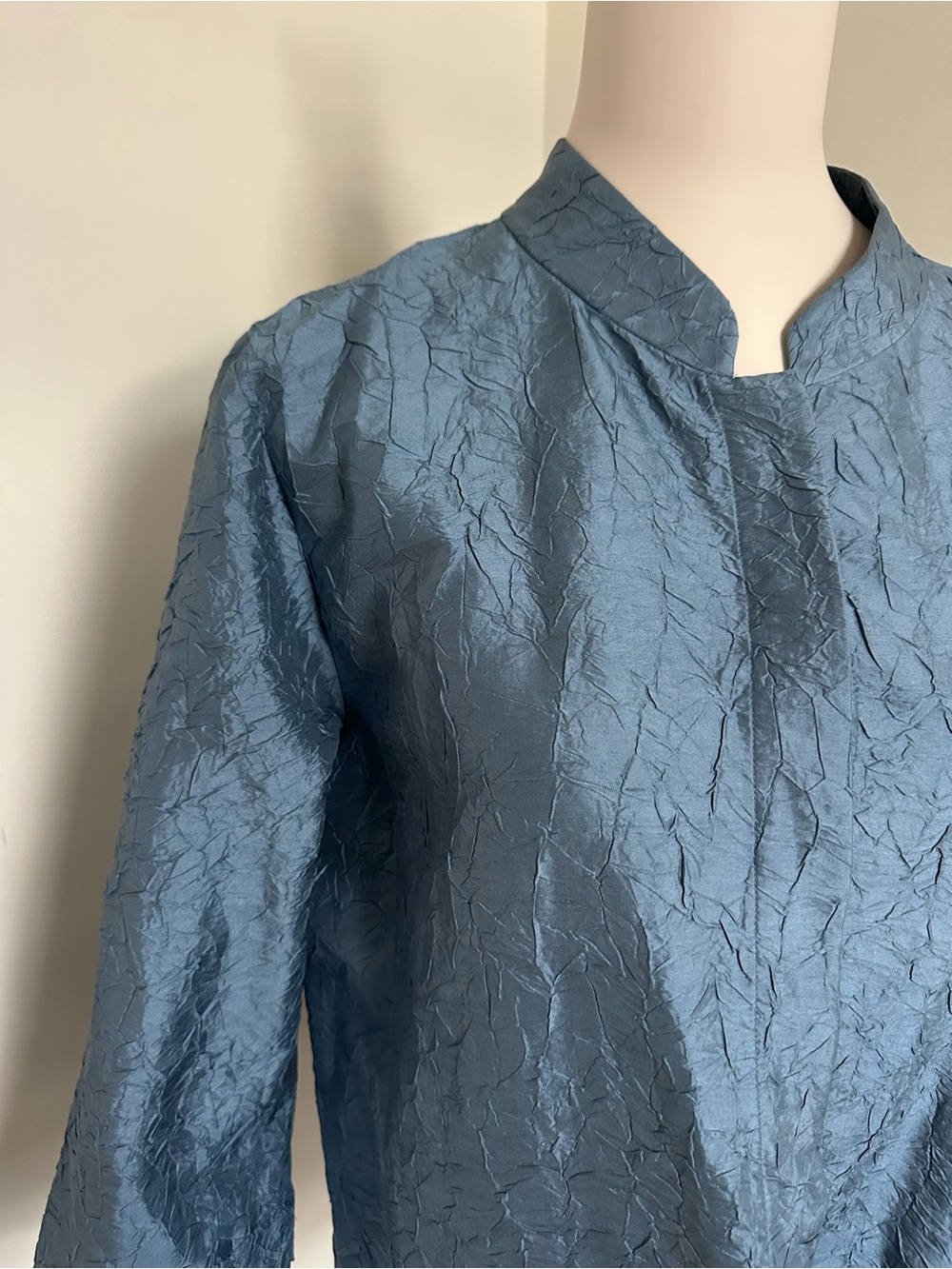 Eileen Fisher Textured Silk Blouse - Picture 2 of 6